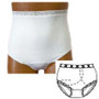 Options Ladies' Basic With Built-in Barrier/support, White, Left-side Stoma, X-large 10, Hips 45" - 47"