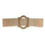 Nu-comfort 2" Wide Beige Support Belt 3-1/8" I.d. Ring Plate 32"-35" Waist Medium, Latex-free
