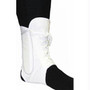 Bell-horn Lightweight Lace-up Canvas Ankle Brace, Large, 10" - 11-1/2'', White