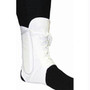 Bell-horn Lightweight Lace-up Canvas Ankle Brace, Small 7" - 8-1/2'' Waist, White