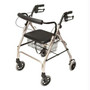 Lumex Walkabout Lite Four-wheel Rollator, Champagne, 6" Wheel