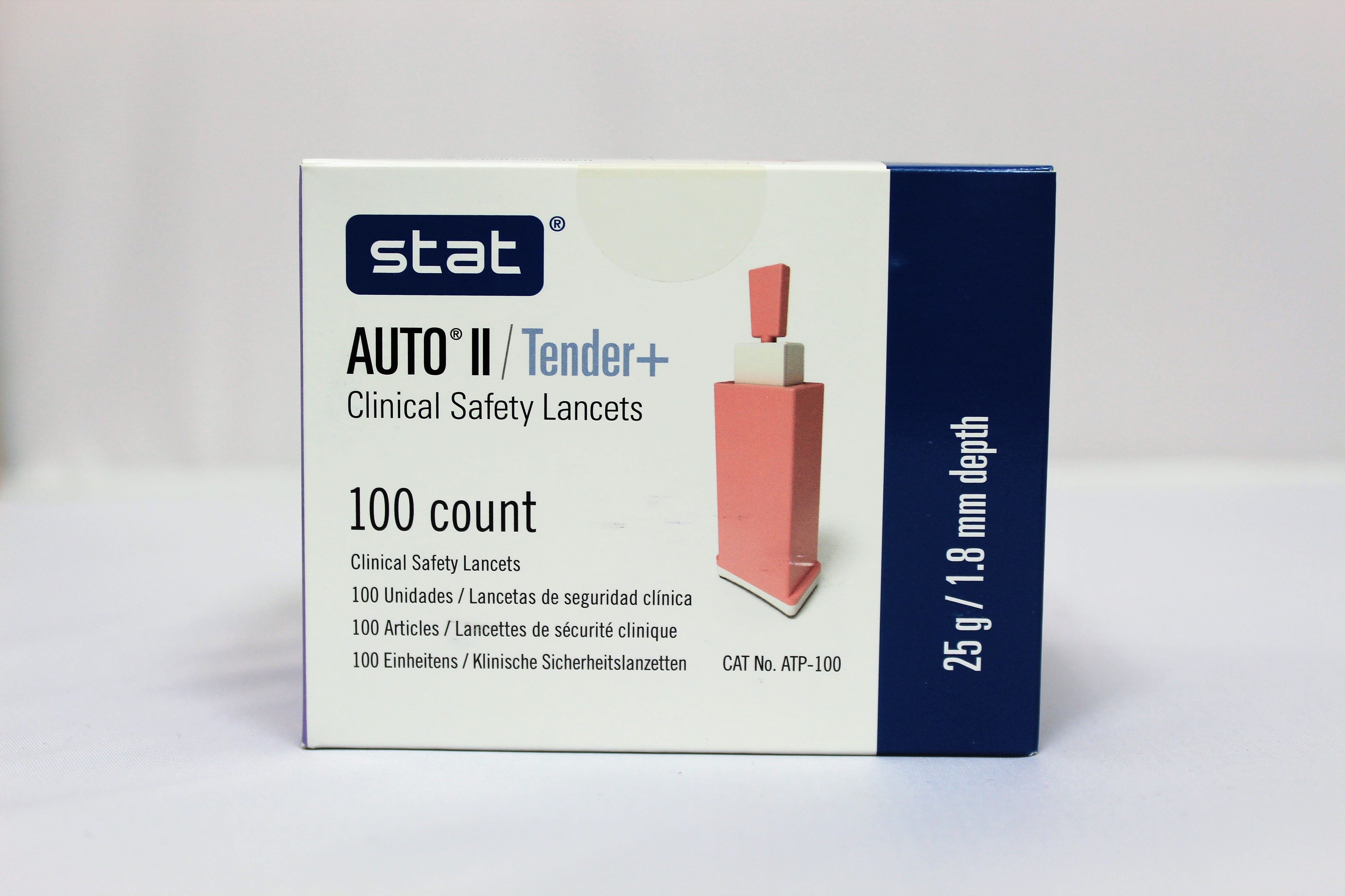 Auto II Tender Clinical Pressureactivated Lancets 25 gauge / 1.8mm