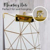 Clipboard w/Low Profile Clip Letter-Gold Geometric Designs