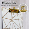 Clipboard w/Low Profile Clip Letter-Geometic Gold