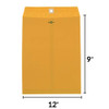 Clasp Envelopes 9"x12" 5Pk