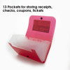 Expanding File 13 Pockets Coupon/Check Size