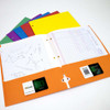 Portfolio-2 Pockets/3 Fasteners Assorted Colors