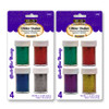 Glitter Shaker 8gr/0.28oz Primary Colors 4Pk