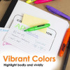 Highlighters Fluorescent Colors-Mini w/Clip 5Pk