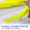 Highlighters 12Pk Yellow-Fluorescent Pen Style w/Clip