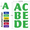 Letter & Numbers Labels  2" Classic Colors 10Ct.