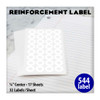 Labels-Reinforcement White/Round 544Pk