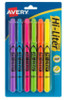 Highlighters Hi-Liter Pen-Style Assorted Colors/Chisel Tip 6Pk
