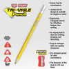 Pencils #2 The First Jumbo/Wood Tri-Angle w/Sharpener 3Pk