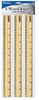 Ruler 12" Wood 3Pk