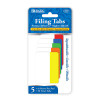 Filing Tabs Assorted/Stick On  5Pk