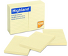 Sticky Notes Highland 4"x 6" Ruled/Yellow