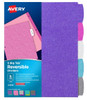 Index Dividers Glitter/ 5 Tabs Reversible