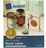 Round Labels Laser/Inkjet 2-1/2" Kraft Brown 10 Sheets (90 Labels)