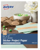 Sticker Project Paper Laser/Inkjet 8-1/2" x 11" Kraft Brown 15 Sheets