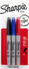 Marker Sharpie Fine/Assorted Colors 3Pk