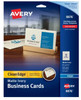 Business Cards Inkjet Matte Ivory 20 Sheets (200 Cards)