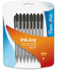 Pen InkJoy 100RT Ball Point Medium/Black 8Pk