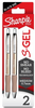 Pen Sharpie S-Gel Metal Barrel Medium/Black 2Pk