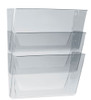 Wall File Holder-3 Pockets Legal/Clear