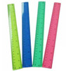 Ruler 12" Plastic/Assorted Colors/Plastic (50/Box)