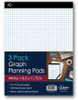 Writting Pad Letter-White/Graph Ruled 3Pk