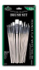 Brush Set-Taklon White 12Pk