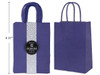 Gift Bags Kraft Navy 12Pk