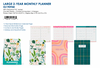 2025 2-Year Monthly Large Planner with PVC Jacket