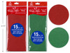 Tissue Xmas Red/Green 15 Sheets 20in x 20in (MOQ:12)