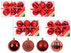 Ornament Assortment 6PK 60mm- Red. (MOQ:6)