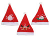 Hat Xmas Santa Embroided  Microfiber 14.5in  x 11.25in (MOQ:18)