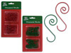 Ornament Hooks Red/Green 40pk (MOQ:12)