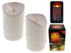 Candle Wax Xmas Flickering  LED 4.7in(H) x 2.75in(D) (MOQ:6)