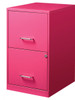 Vertical File Cabinet-2 Drawers, Letter Size, Pink