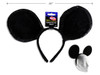 Headband Plush Black Cartoon Mouse Ear (MOQ:12)