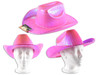 Hat Adult Pink Shimmering Cowboy (MOQ:12)