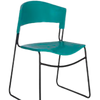 Chair Visitor PLASTIX Solid Steel Sled Base - Black Powder Coated