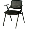 Chair Visitor FOLDABLE Seat, Black Mesh Back