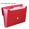 Expanding File-7 Pockets Letter/Assorted Colors