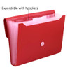 Expanding File 7 Pockets Letter/Assorted Colors