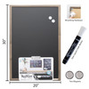 Chalkboard Magnetic w/Chalk Marker & Magnets Wood Frame 20" x 30"