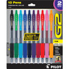 Pen G2 Assorted Inks/Fine Retractable 10Pk
