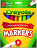 Markers Crayola 8Pk-Broad/Classic Colors