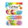 Foamy Shapes Smiley Face Stickers 1"- 1.4"